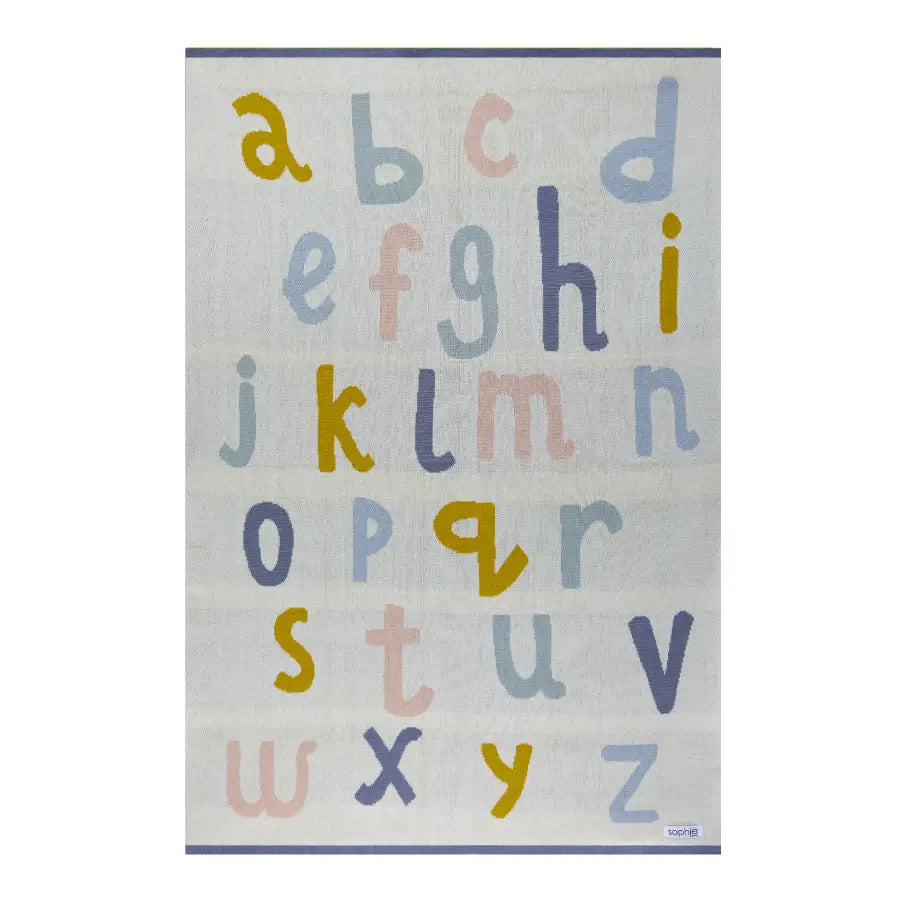 Sophie Home Ltd Stroller Baby Blanket in Alphabet