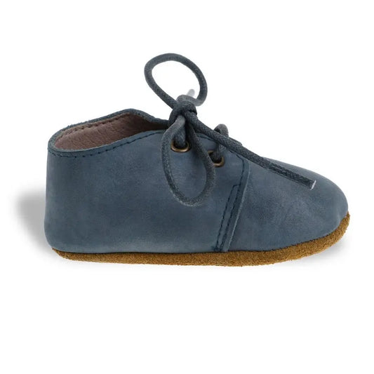 Fauve + Co Charlie Leather Oxford Shoes in Slate Blue